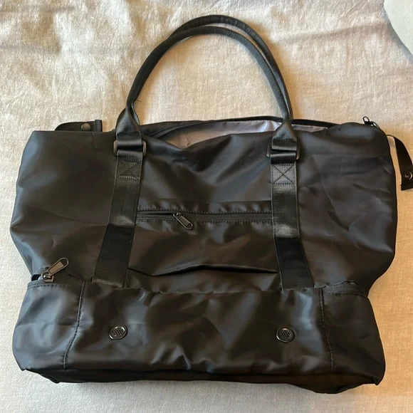 Black travel / work / gym tote bag - Picture 3 of 9